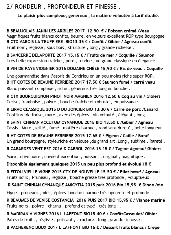 atout-cru selection 2018-2