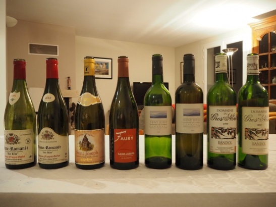 Soirée "Vins jeunes - vins vieux" chez Danièle et Jean-Lou