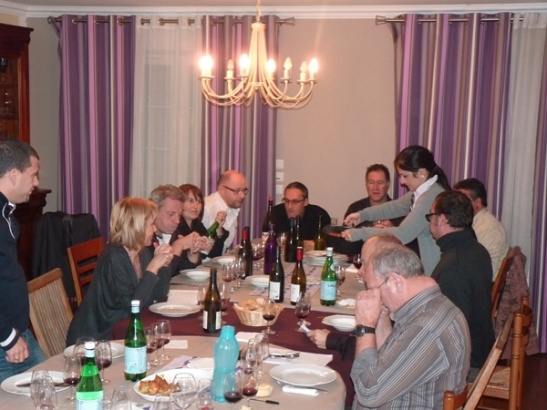 Soirée vins du Rhône Sud chez Dervisa et Walter