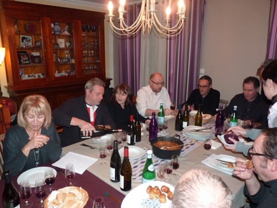 Soirée vins du Rhône Sud chez Dervisa et Walter